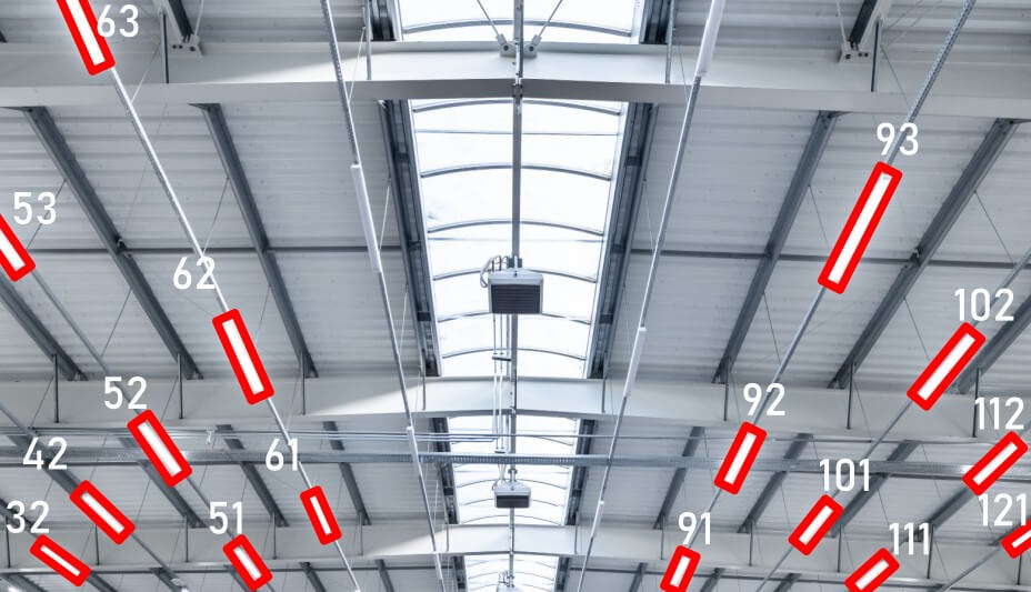 Ceiling light localization